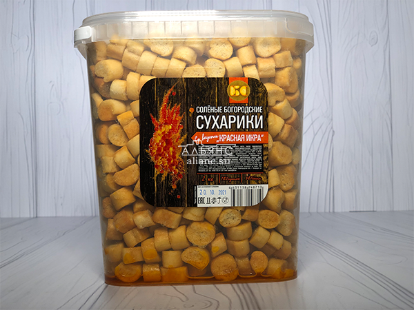Сухарики с красной икрой в Костроме