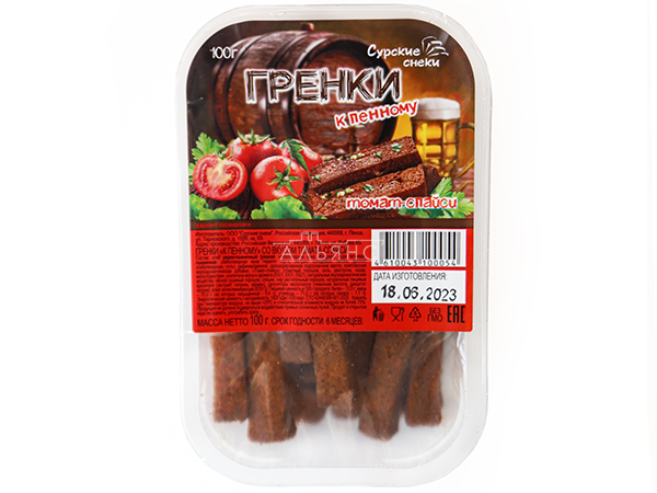 Сурские гренки Томат спайси (100 гр) в Костроме