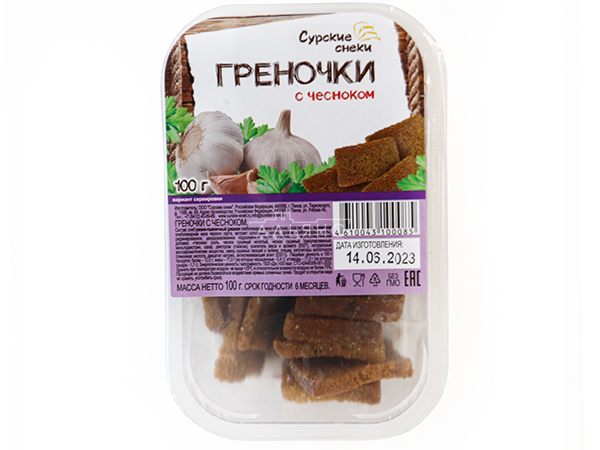 Сурские гренки с Чесноком (100 гр) в Костроме