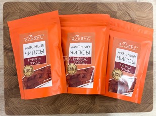 Диспенсеры для снеков: Мясо (АЛЬЯНС) вяленое курица 