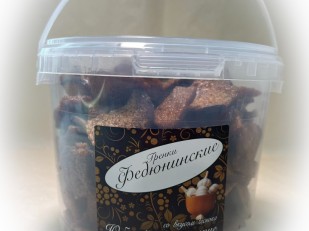 САМУРАЙ паутинка с соусом ТЕРИЯКИ ( из дикого лосося) 500 гр: Гренки 