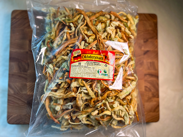 Нитка ЖАРЕНАЯ "Васаби" Oktobersnack 1 кг (сырный продукт) в Костроме