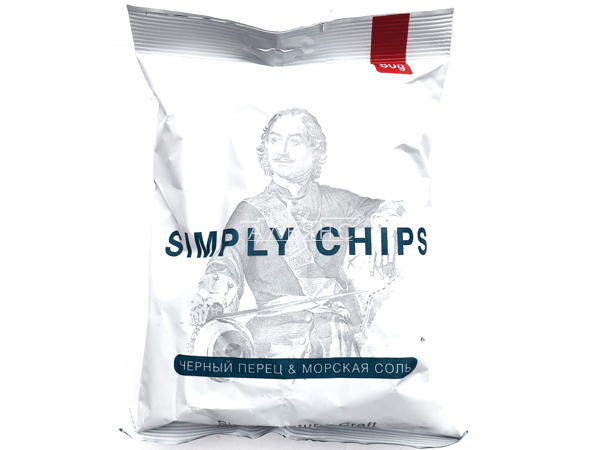 Картофельные чипсы "Simple chips" Морская соль и черный перец 80 гр. в Костроме
